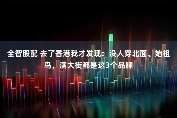 全智股配 去了香港我才发现：没人穿北面、始祖鸟，满大街都是这3个品牌
